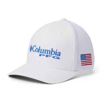 Dámské Kšiltovky Columbia PFG Mesh Ball - USA Bílé Blankyt TPELJC139